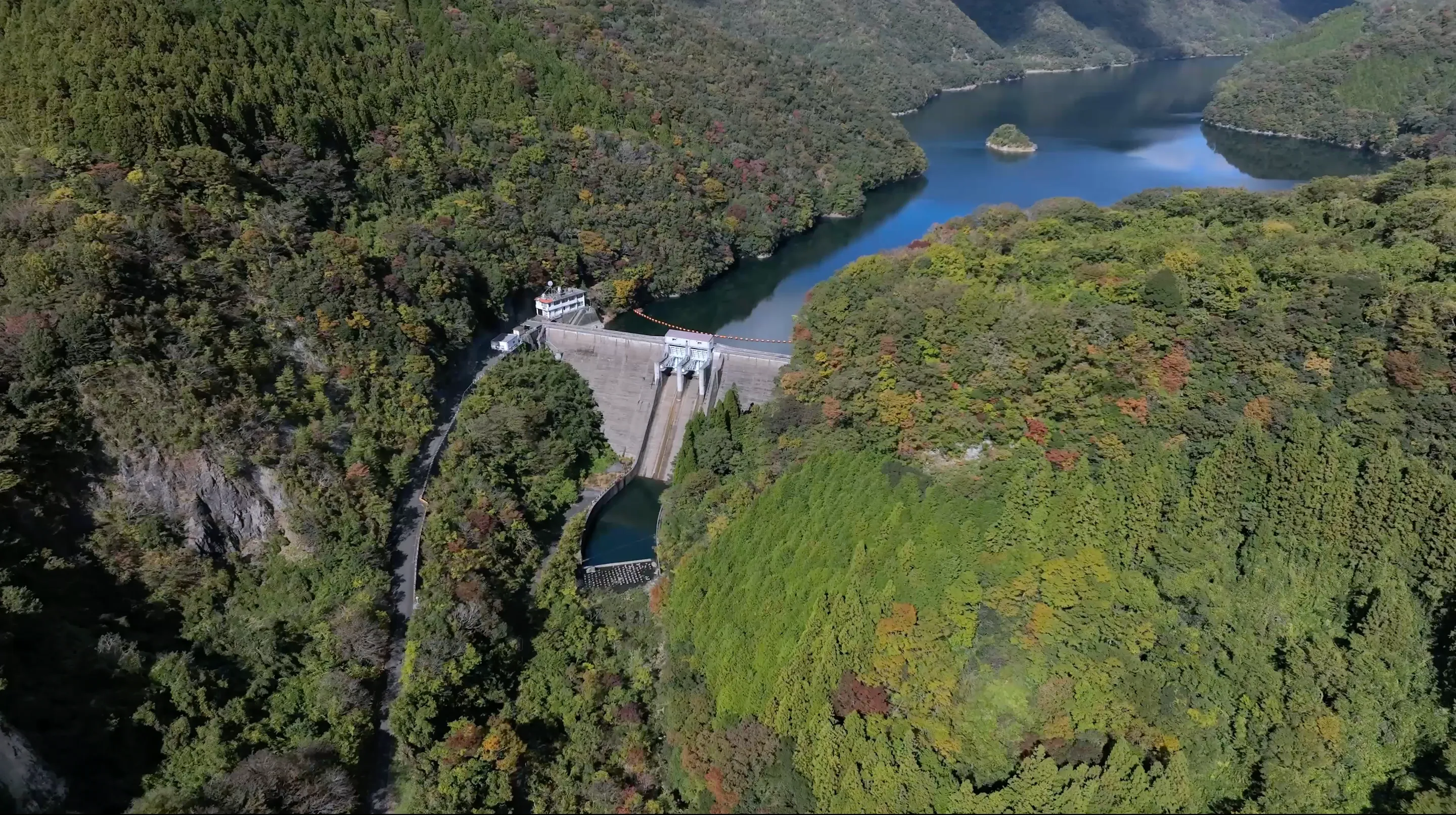 221106佐波川ダム／大原湖